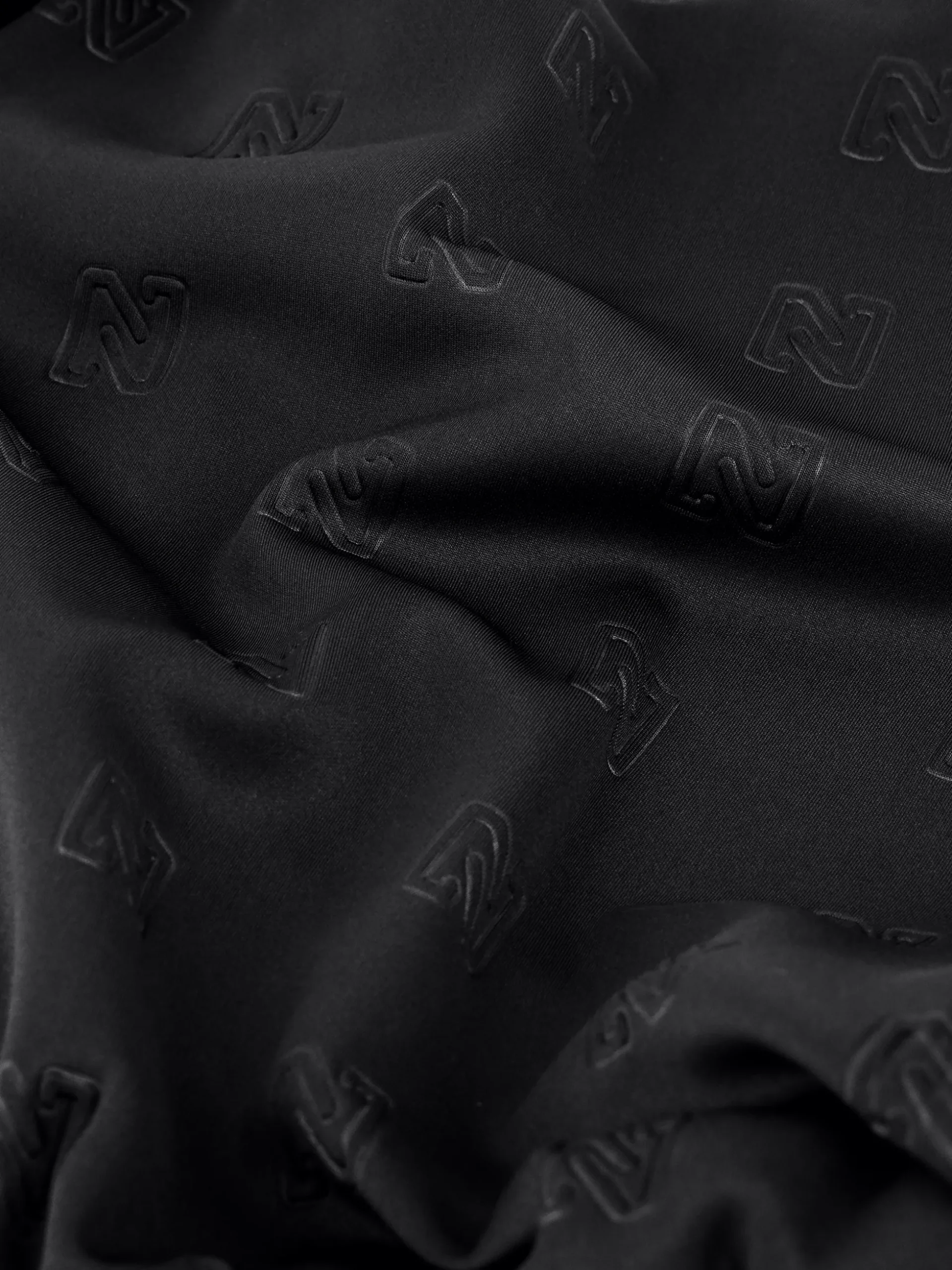 Jurk met logo patroon en elastische tailleband