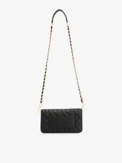 Kleine gewatteerde schoudertas met ketting
