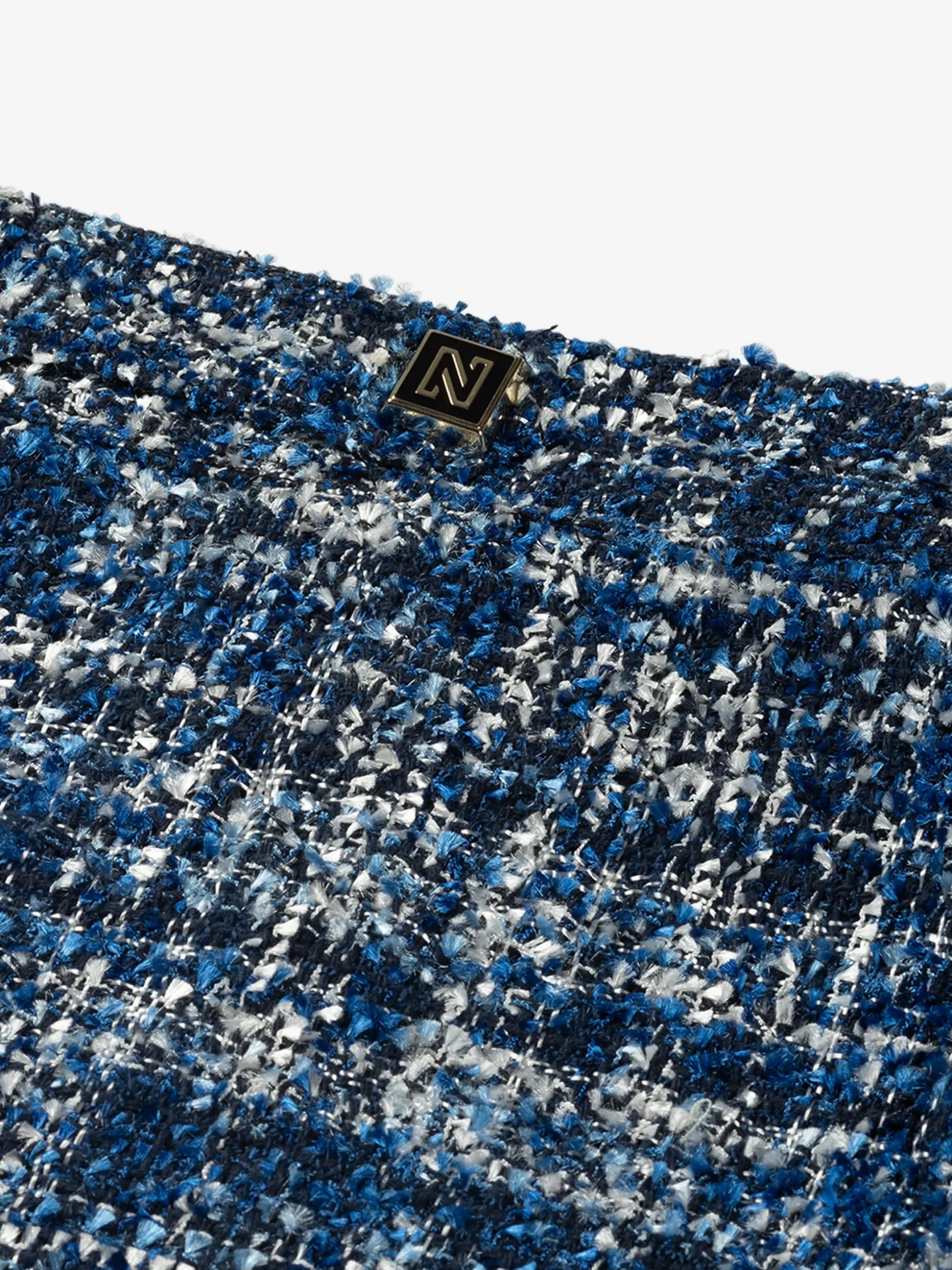 Korte aansluitende skort van tweed