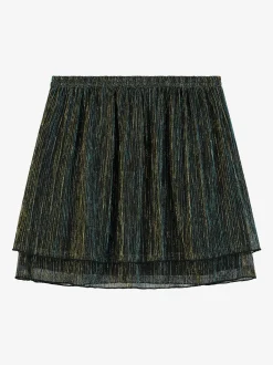 Korte glitter rok met lagen