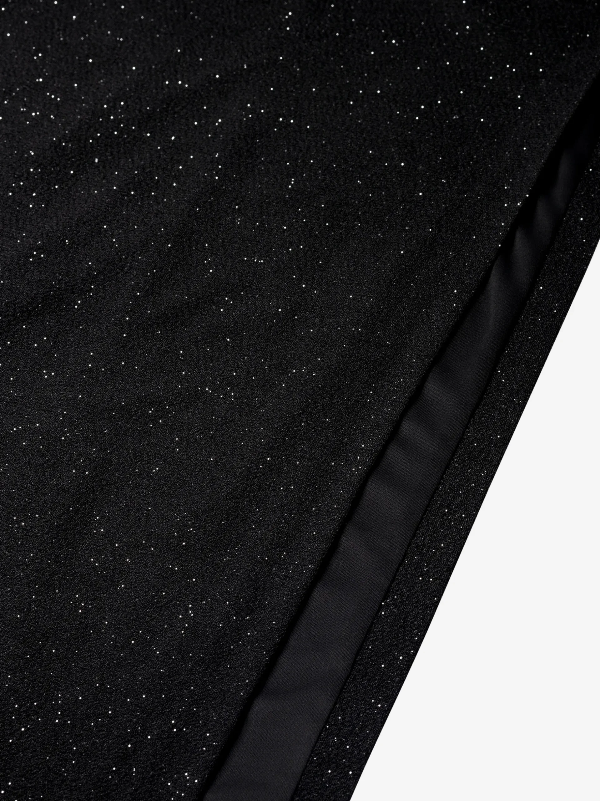Lange glitter jurk met split