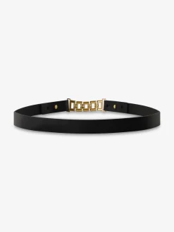 Leren tailleriem met ketting gesp