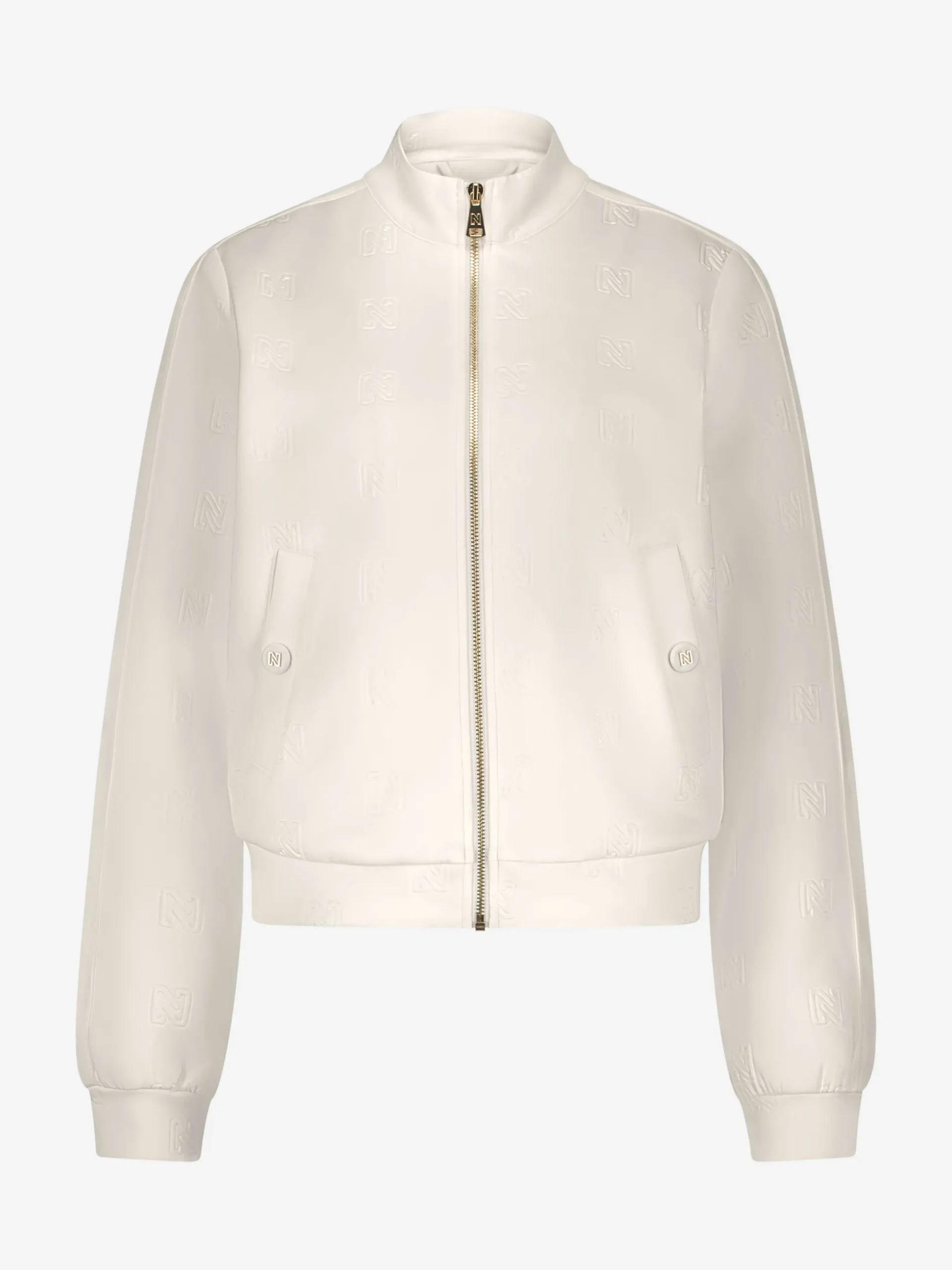 Losvallend jack met logo patroon