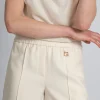 Losvallend short met elastische tailleband en logo