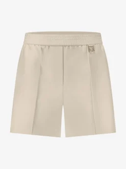 Losvallend short met elastische tailleband en logo