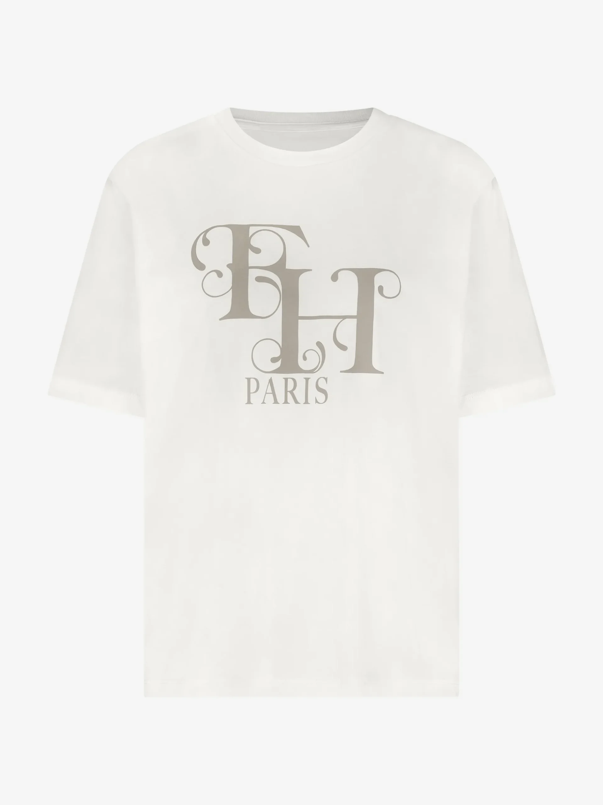 Losvallend T-shirt met FH Paris logo