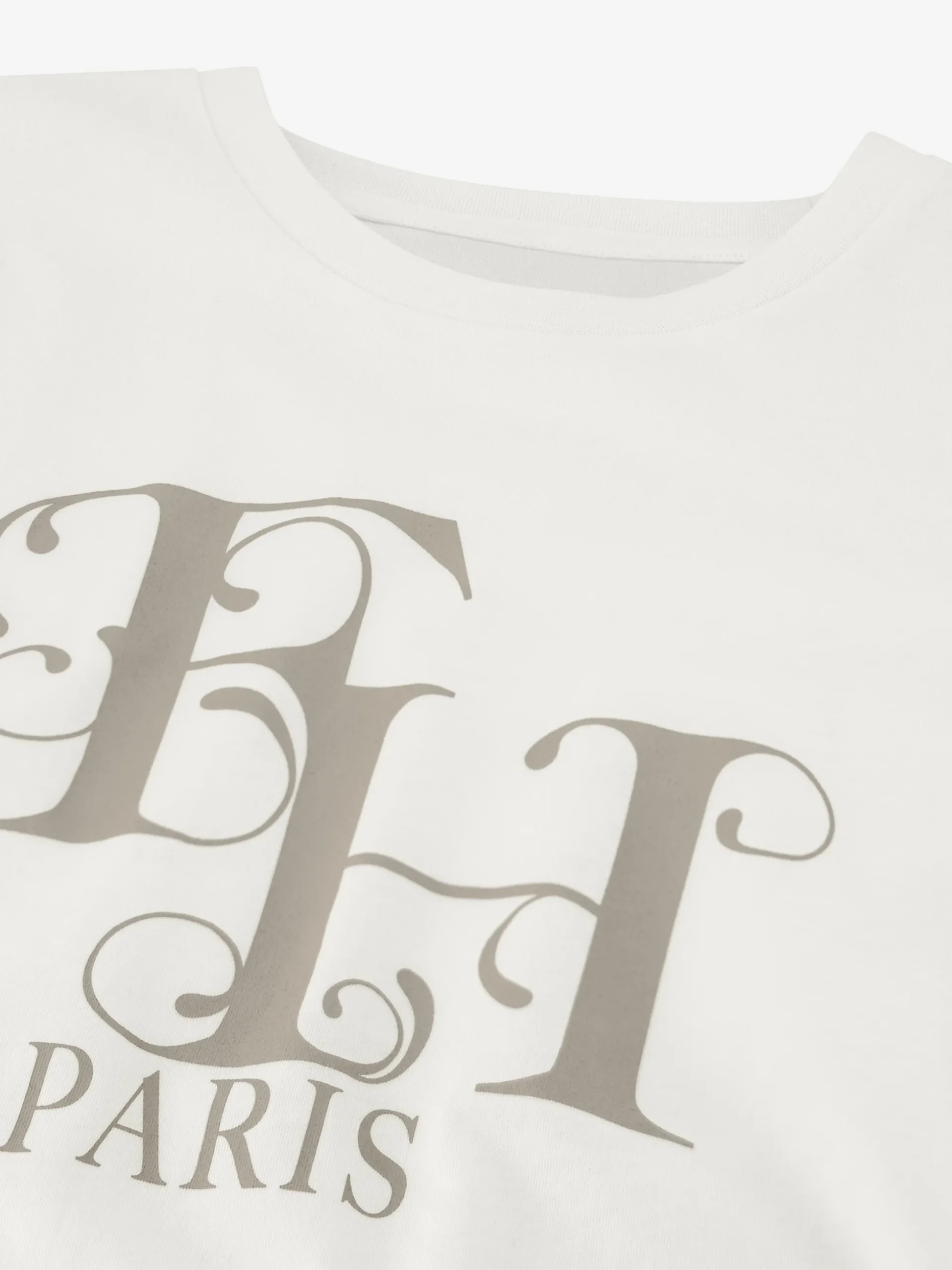 Losvallend T-shirt met FH Paris logo