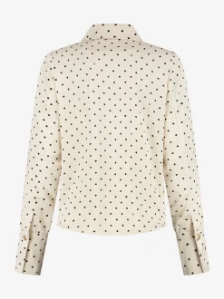 Losvallende blouse met all-over print