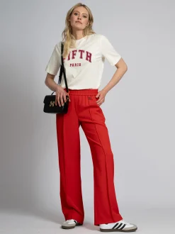 Losvallende broek met FH logo en elastische tailleband