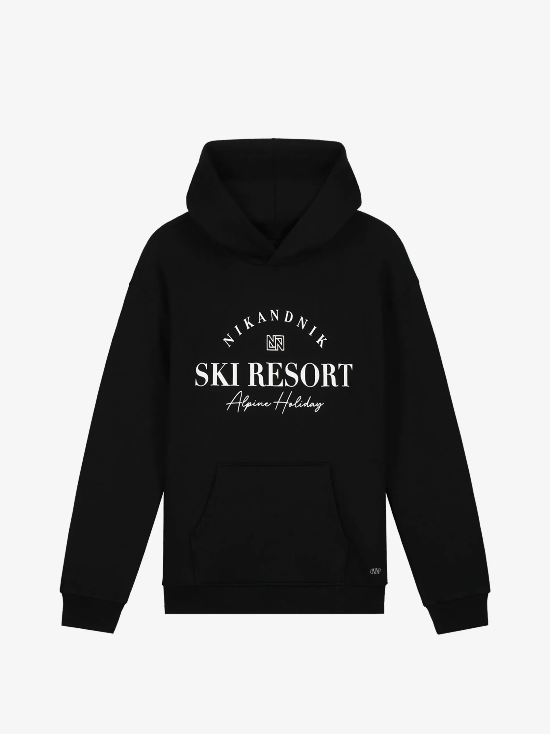 Losvallende hoodie met grafische print