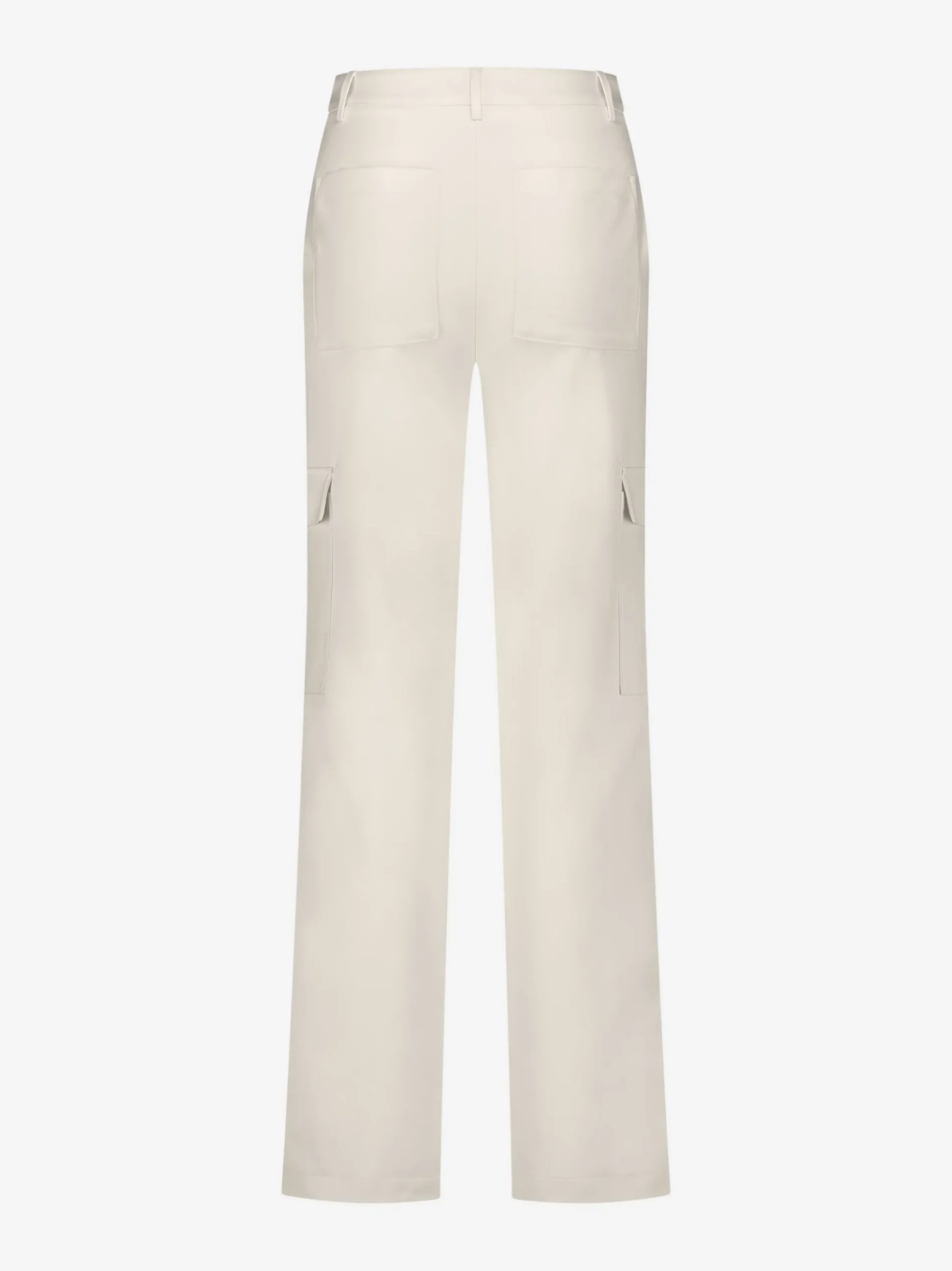 Losvallende pantalon met logo detail en klepzakken
