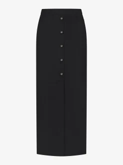Maxi rok met N-knopen en centrale split