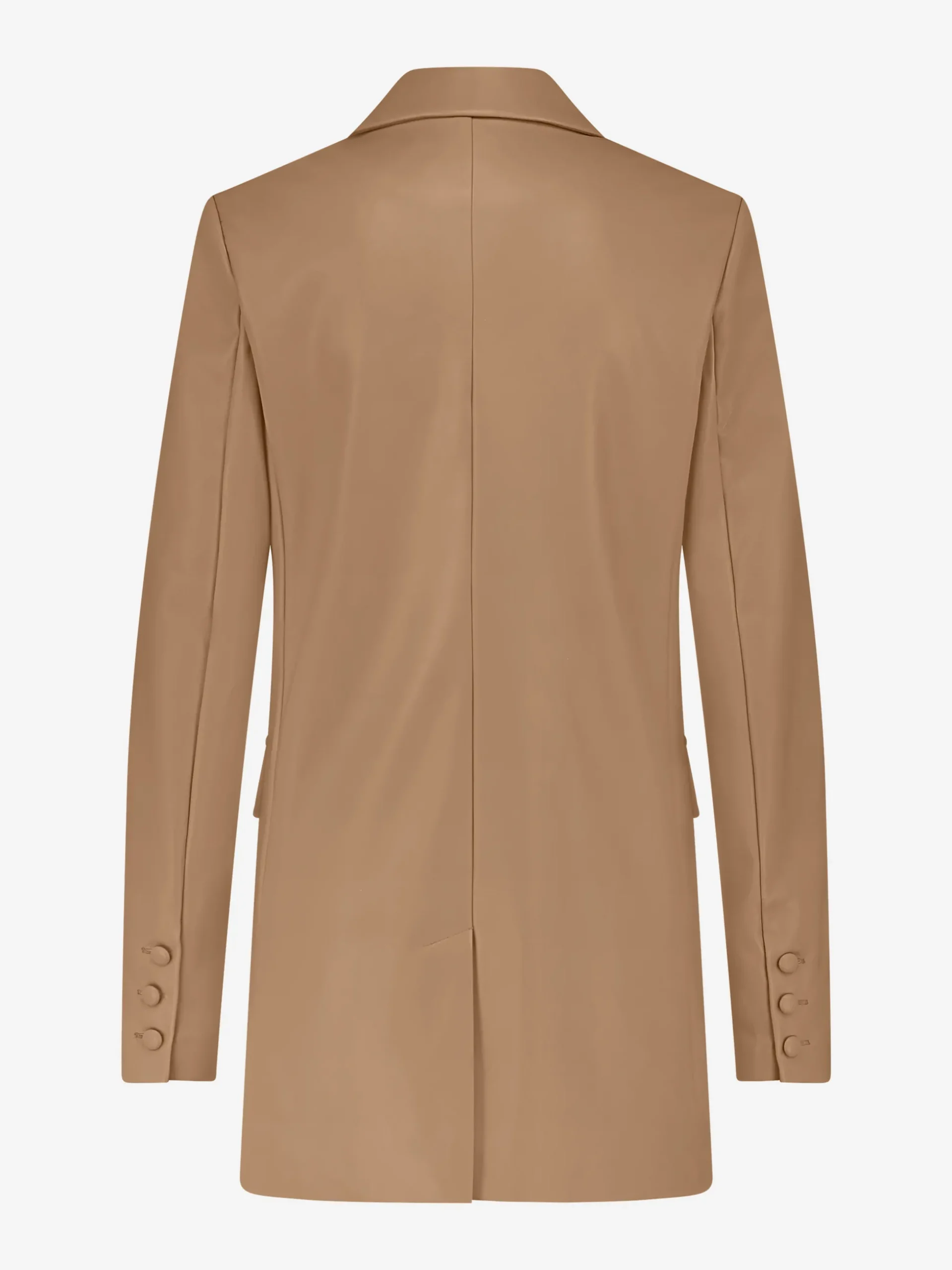 Oversized blazer van imitatieleer