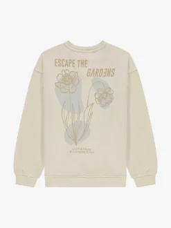 Oversized sweater met grafische print op rug