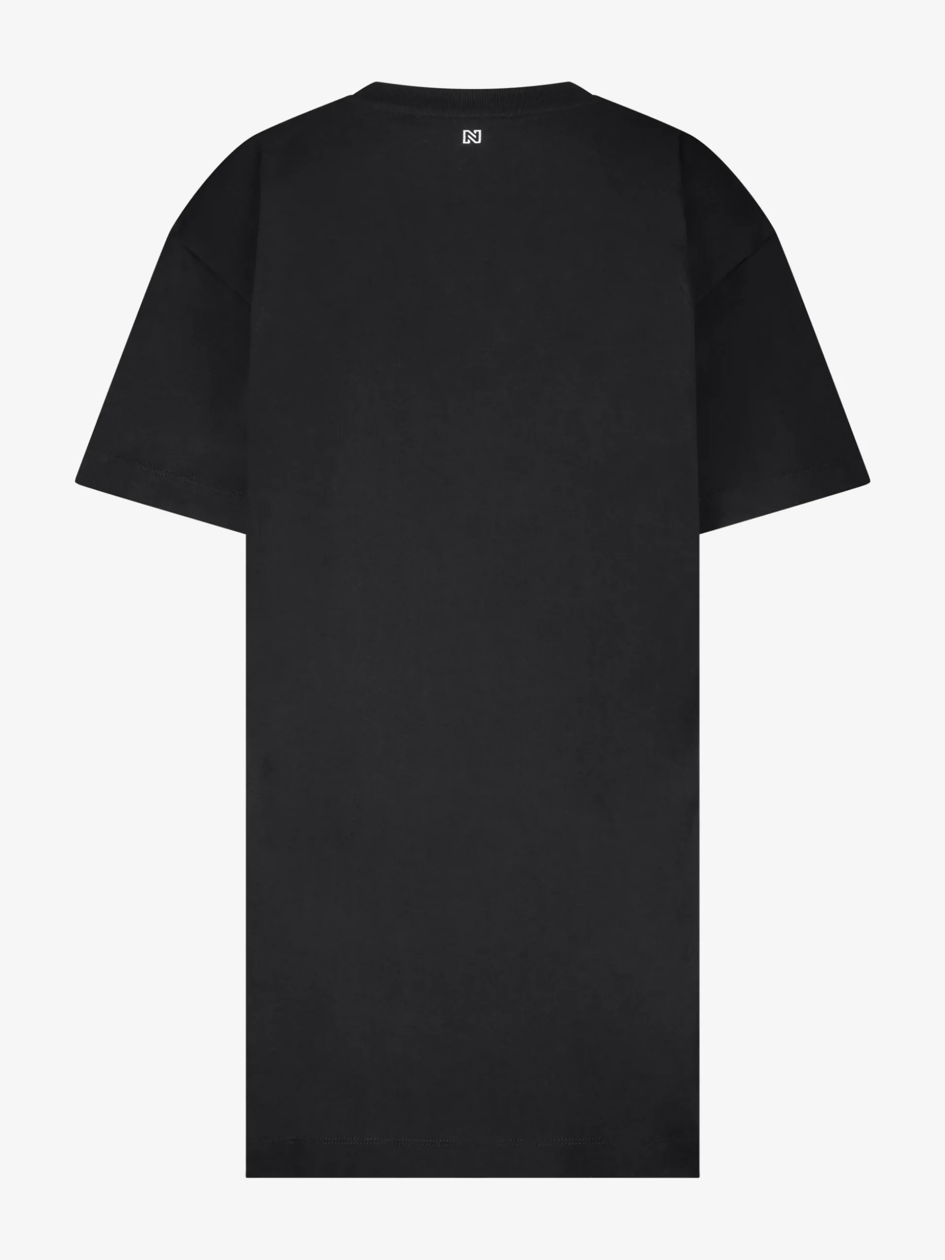 Oversized T-shirtjurk met strass steentjes