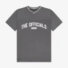 Oversized varsity T-shirt met officials print