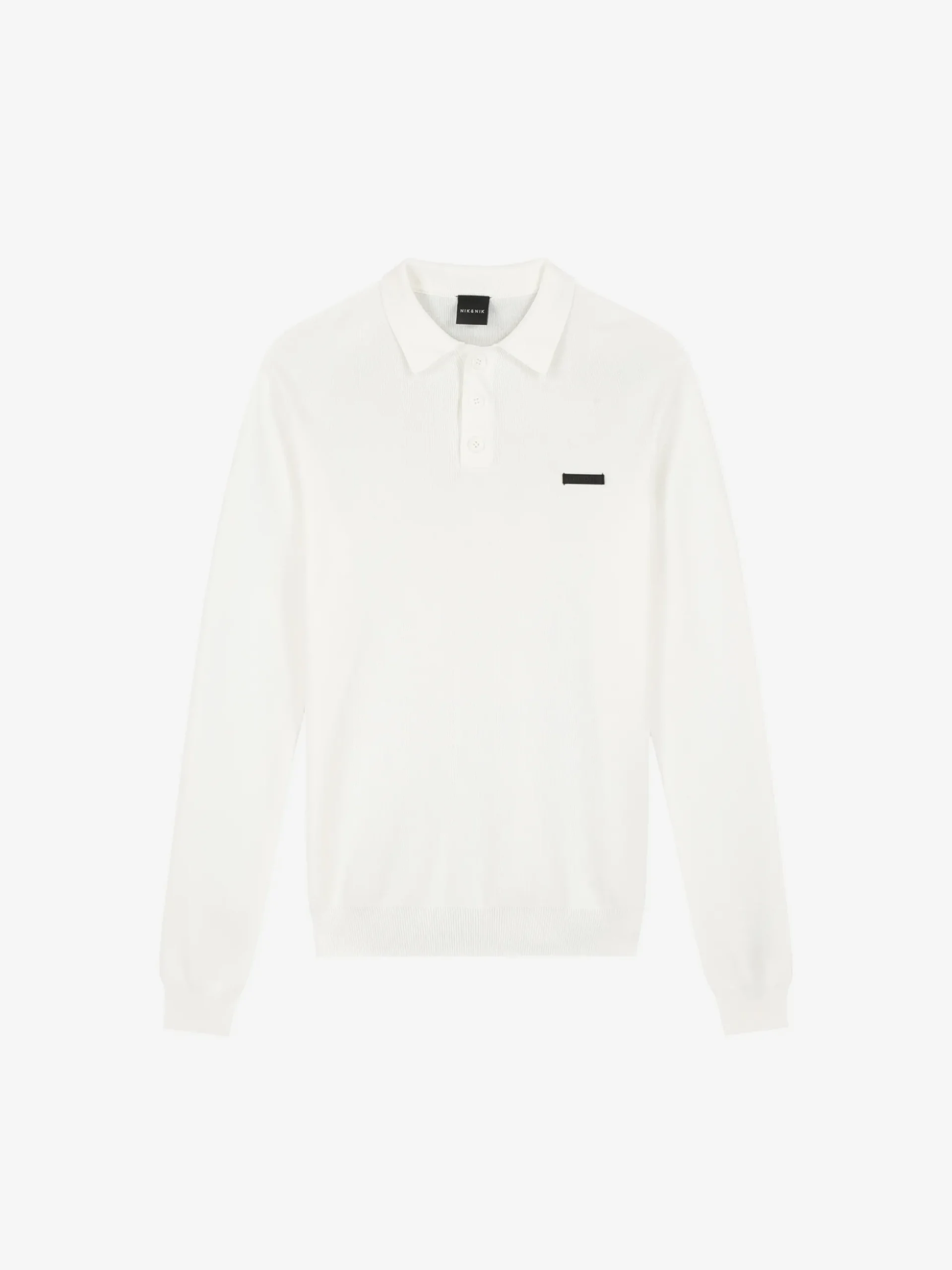 Polo met lange mouwen en NIK&NIK logo
