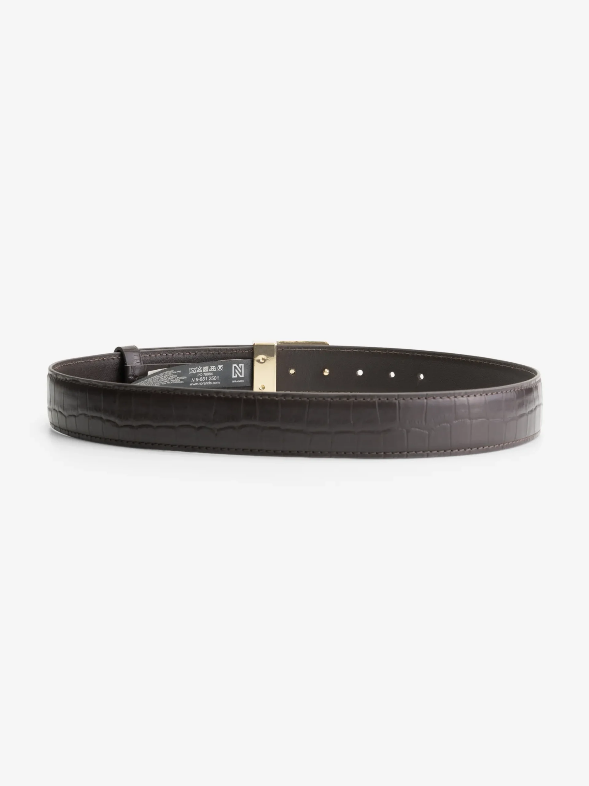 Riem met croco patroon en NIKKIE gesp