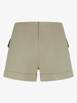 Short met omgeslagen pijpen en klepzakken