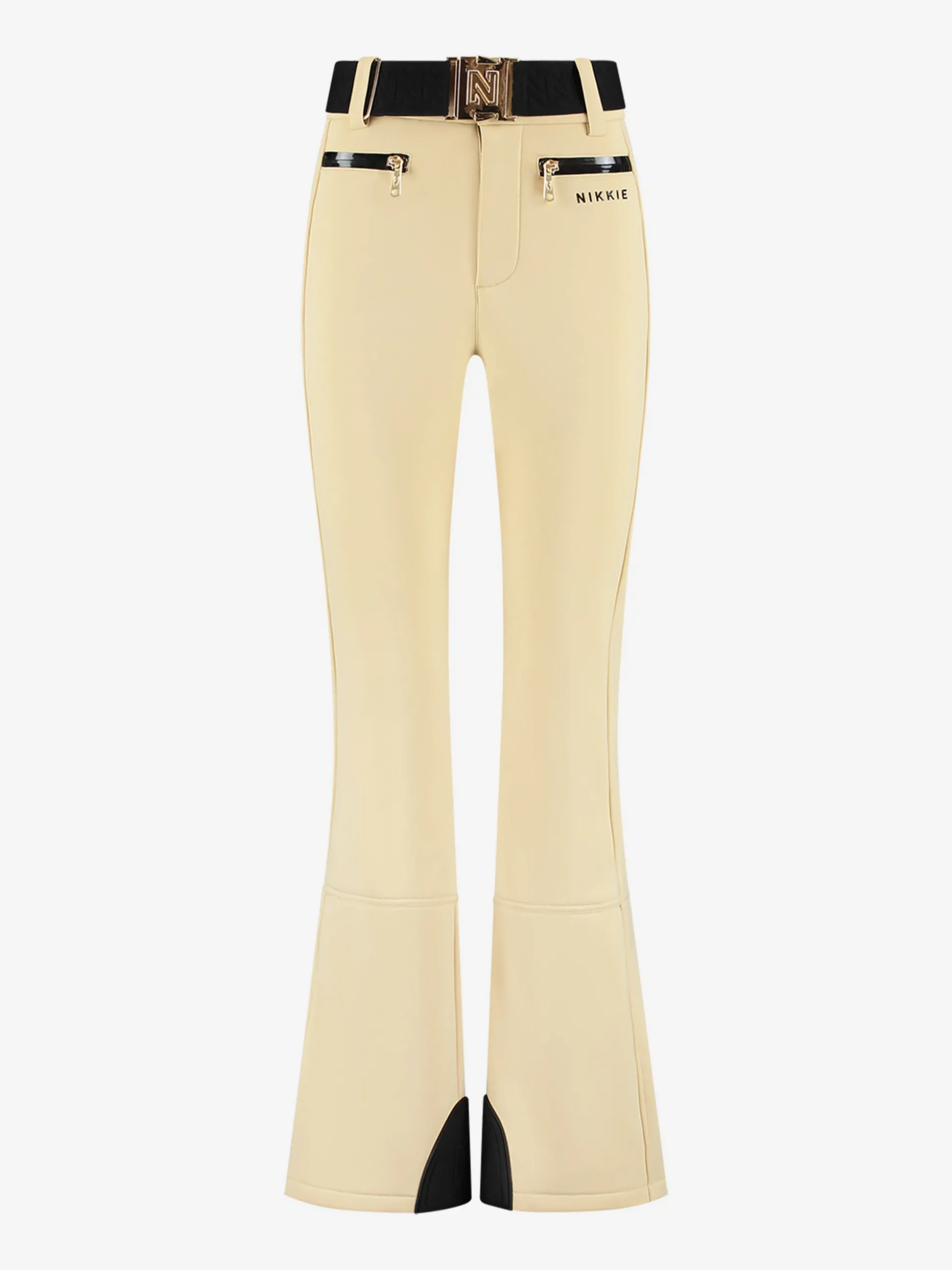 Ski broek met flared pasvorm en verstelbare riem