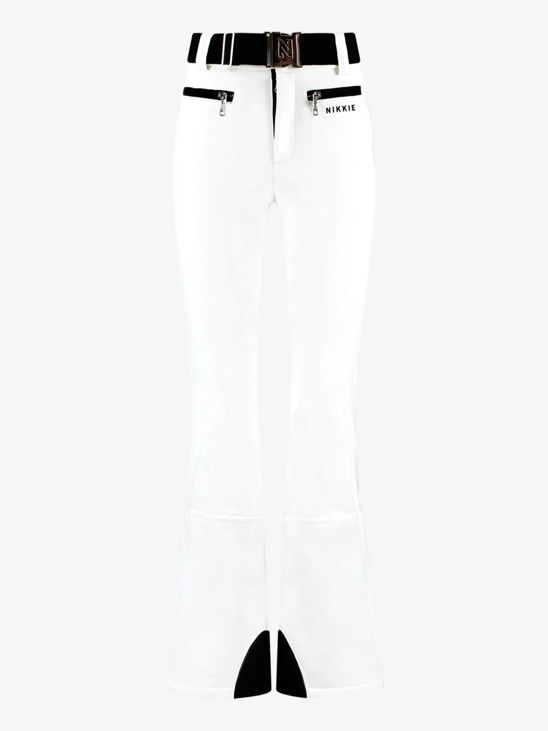 Ski broek met flared pasvorm en verstelbare riem