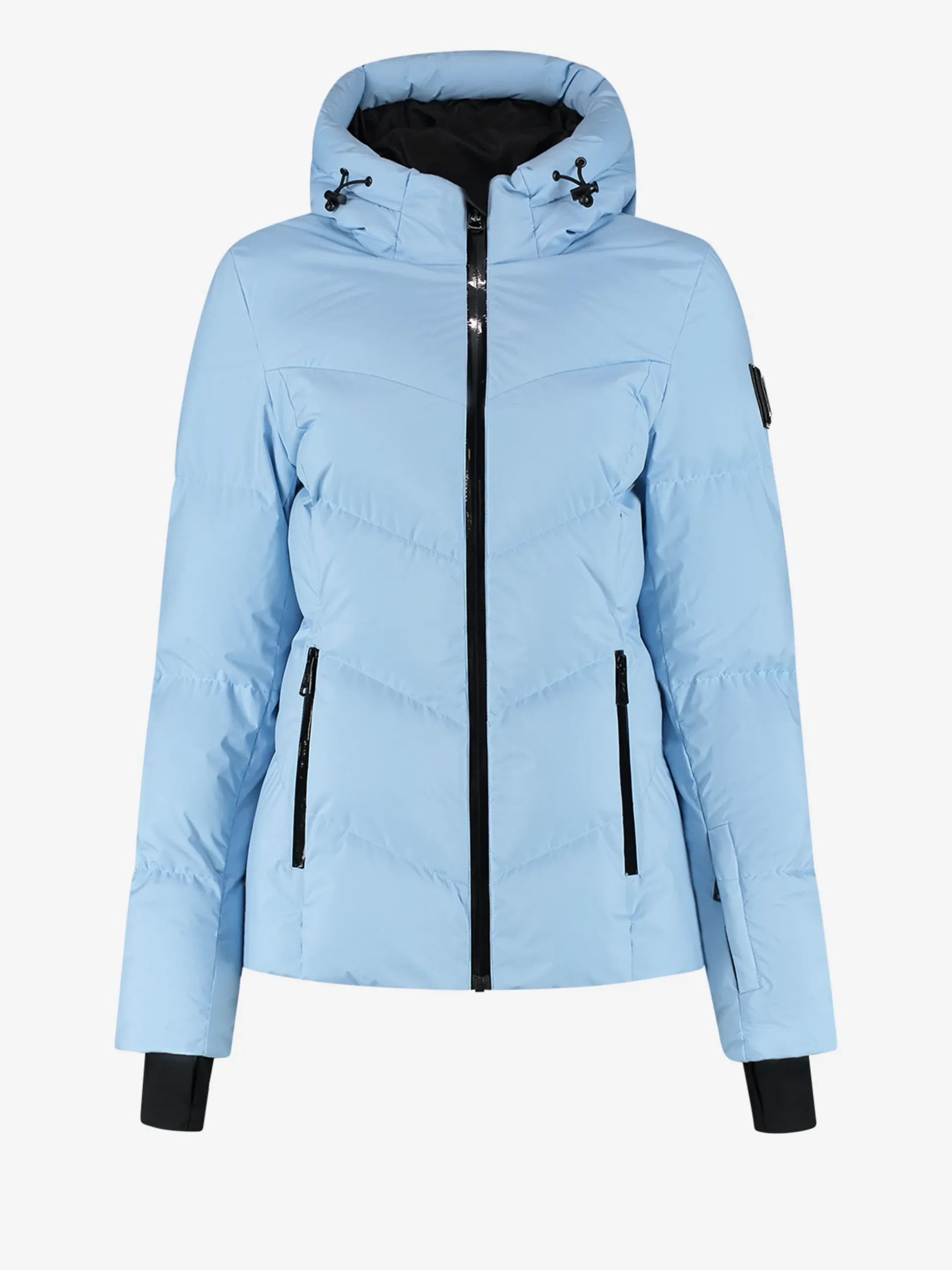 Ski jas met capuchon en sneeuwvangers