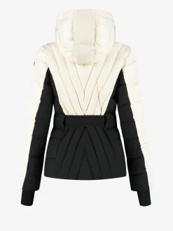 Ski jas met color block en verstelbare riem