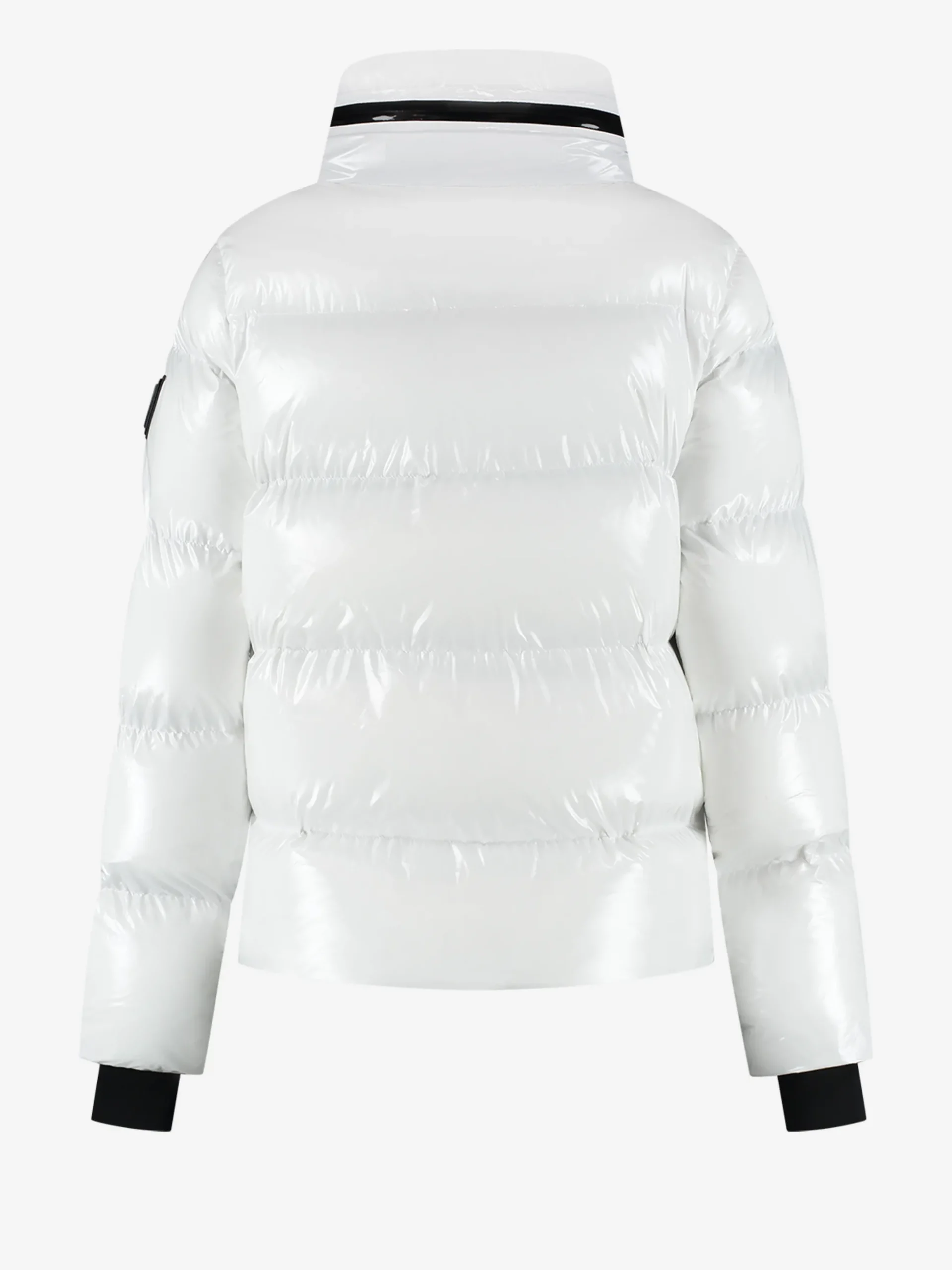 Ski jas met metallic look