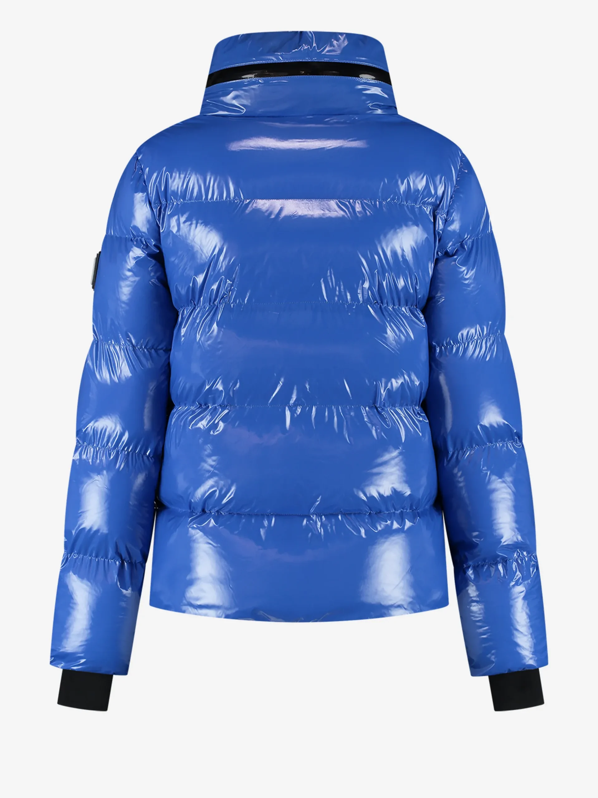 Ski jas met metallic look