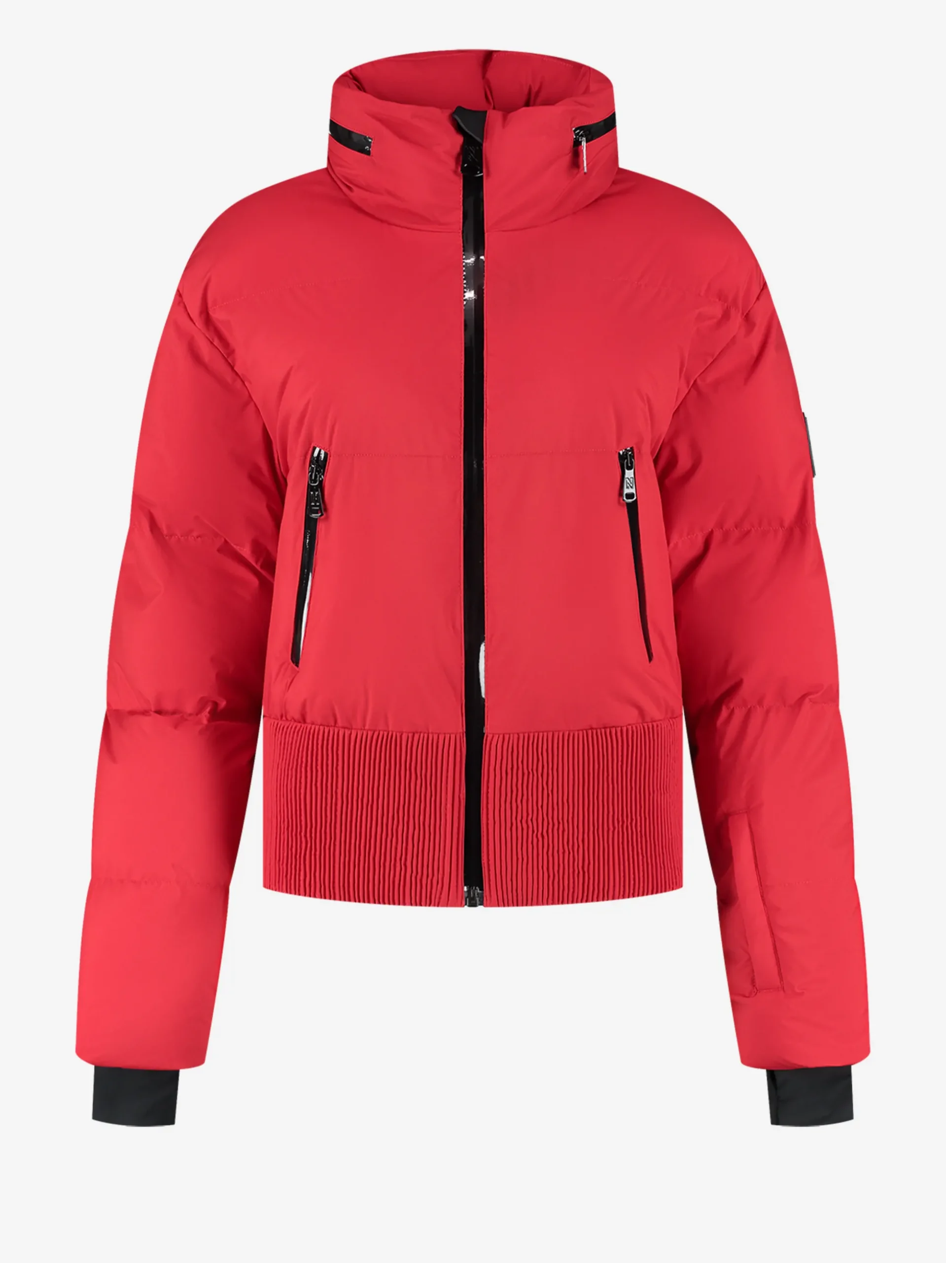 Ski jas met uitvouwbare capuchon en sneeuwvangers