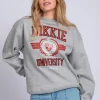 Sweater met NIKKIE university print