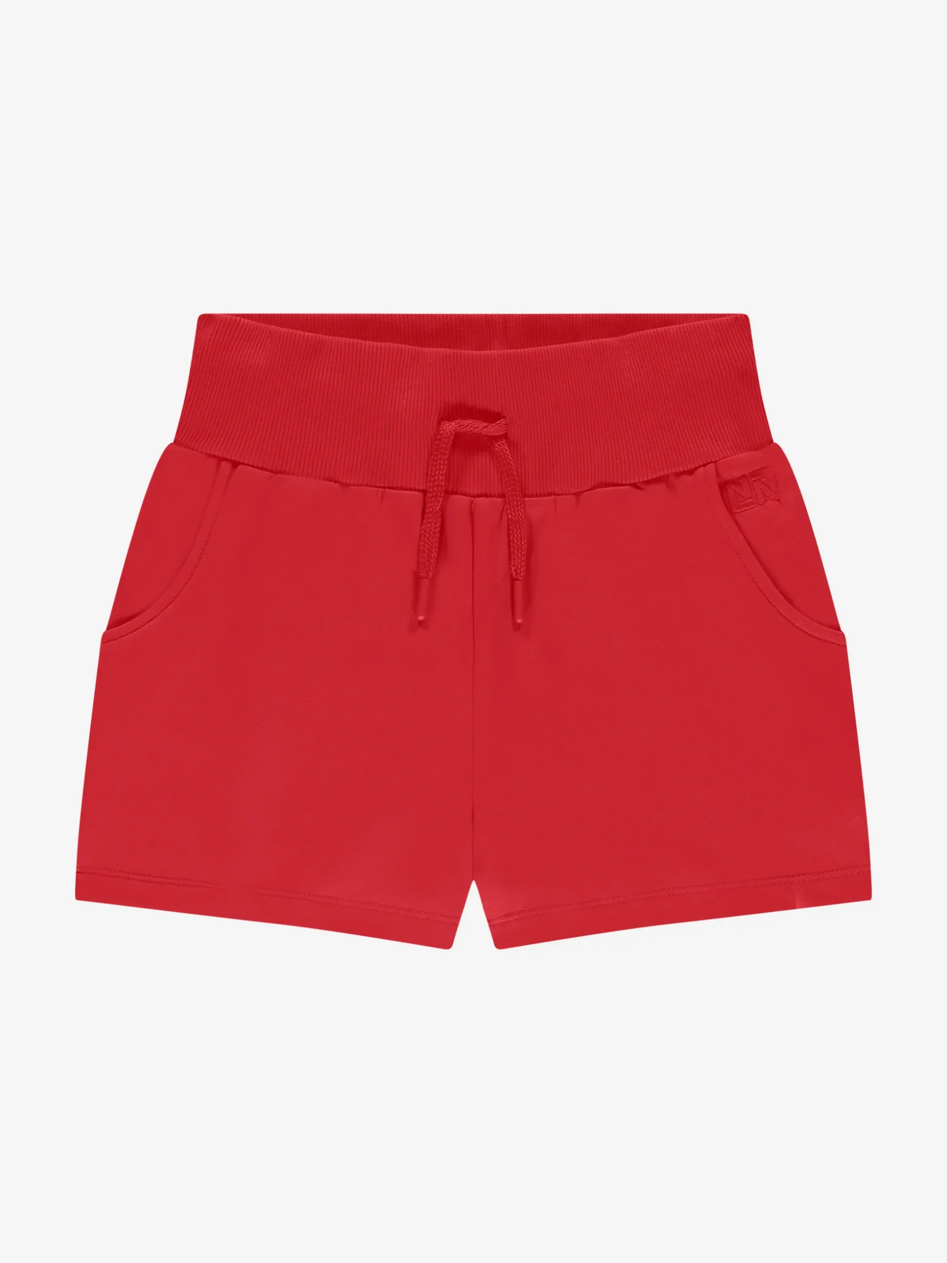 Sweatshort met elastische tailleband en trekkoord