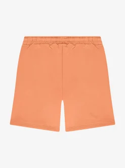 Sweatshort met elastische tailleband en logo patch