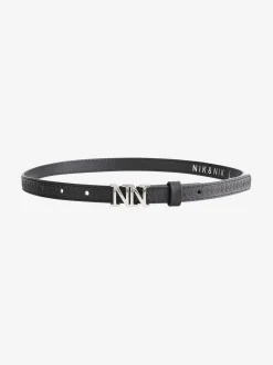 Taille riem met logo patroon