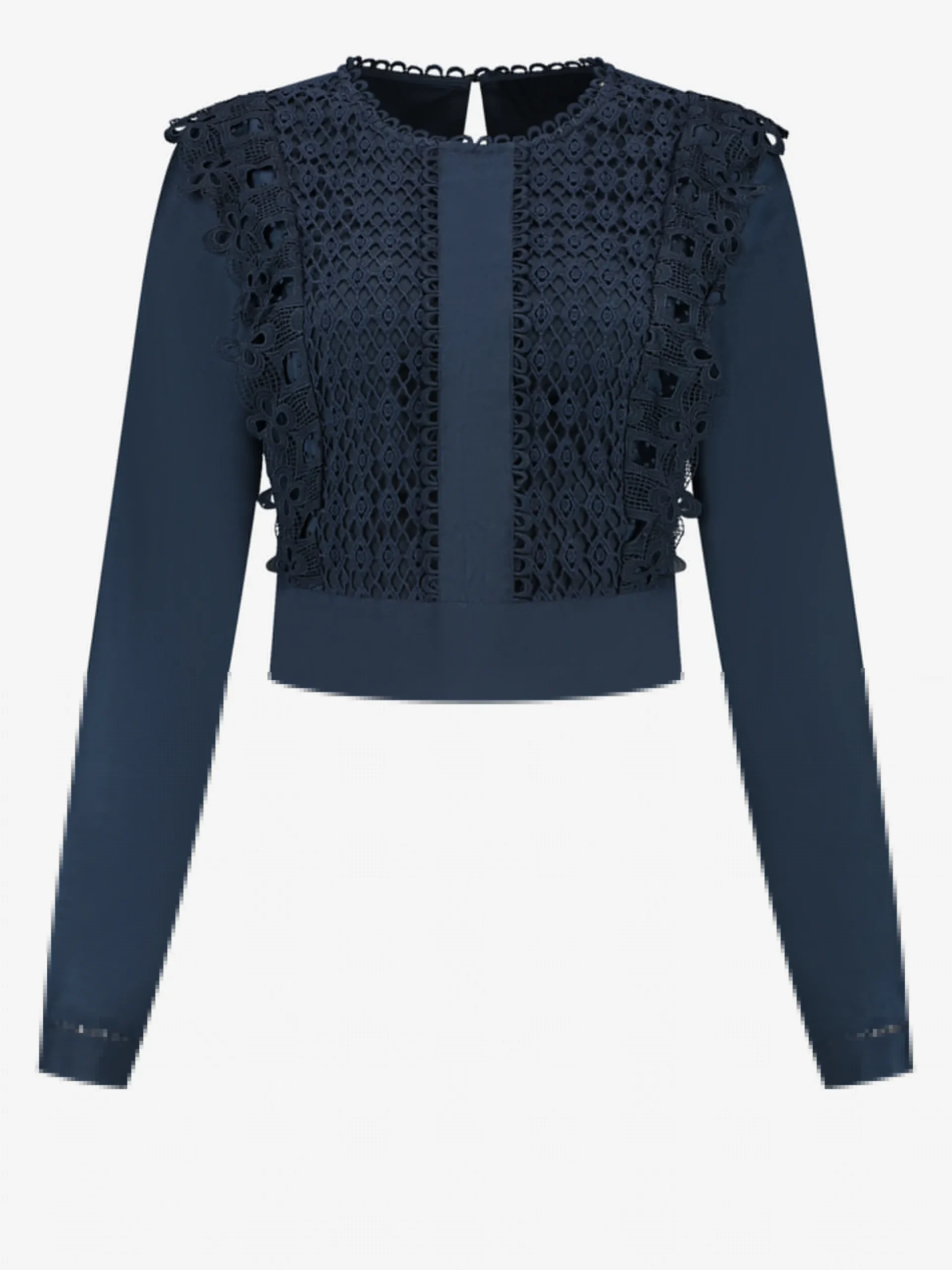 Top met kanten details