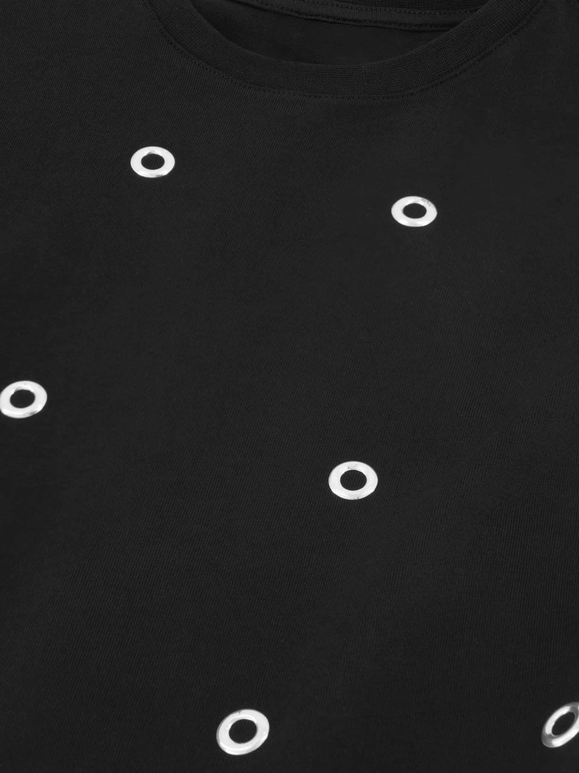 T-shirt met decoratieve ringetjes