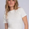 T-shirt met geborduurd N-logo
