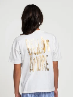 T-shirt met grafische opdruk op rug