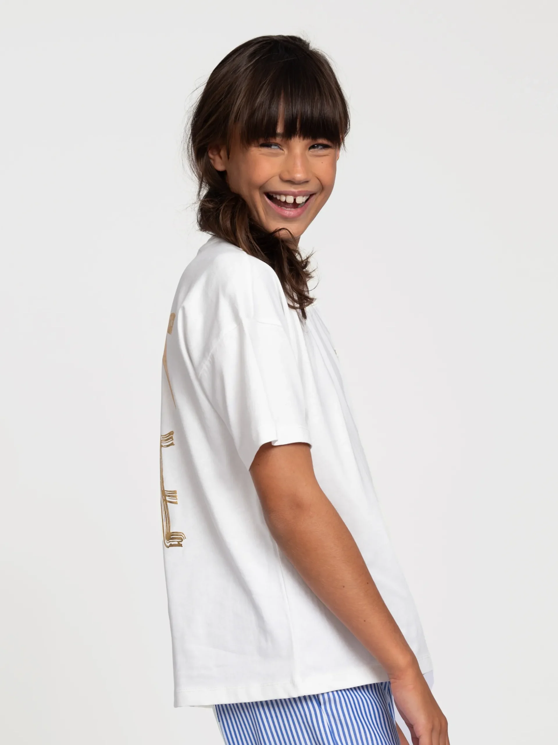 T-shirt met grafische opdruk op rug