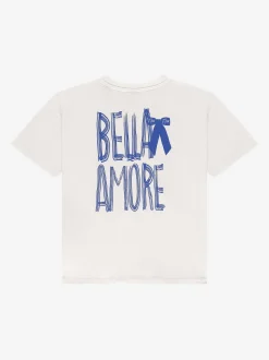 T-shirt met grafische opdruk op rug