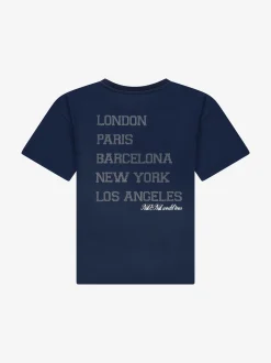 T-shirt met grafische tekst op achterkant