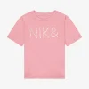 T-shirt met logo van strass steentjes