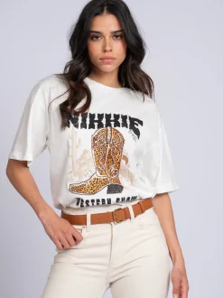 T-shirt met NIKKIE western print