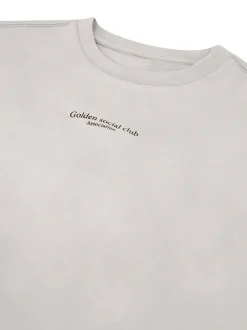 T-shirt met tekstopdruk