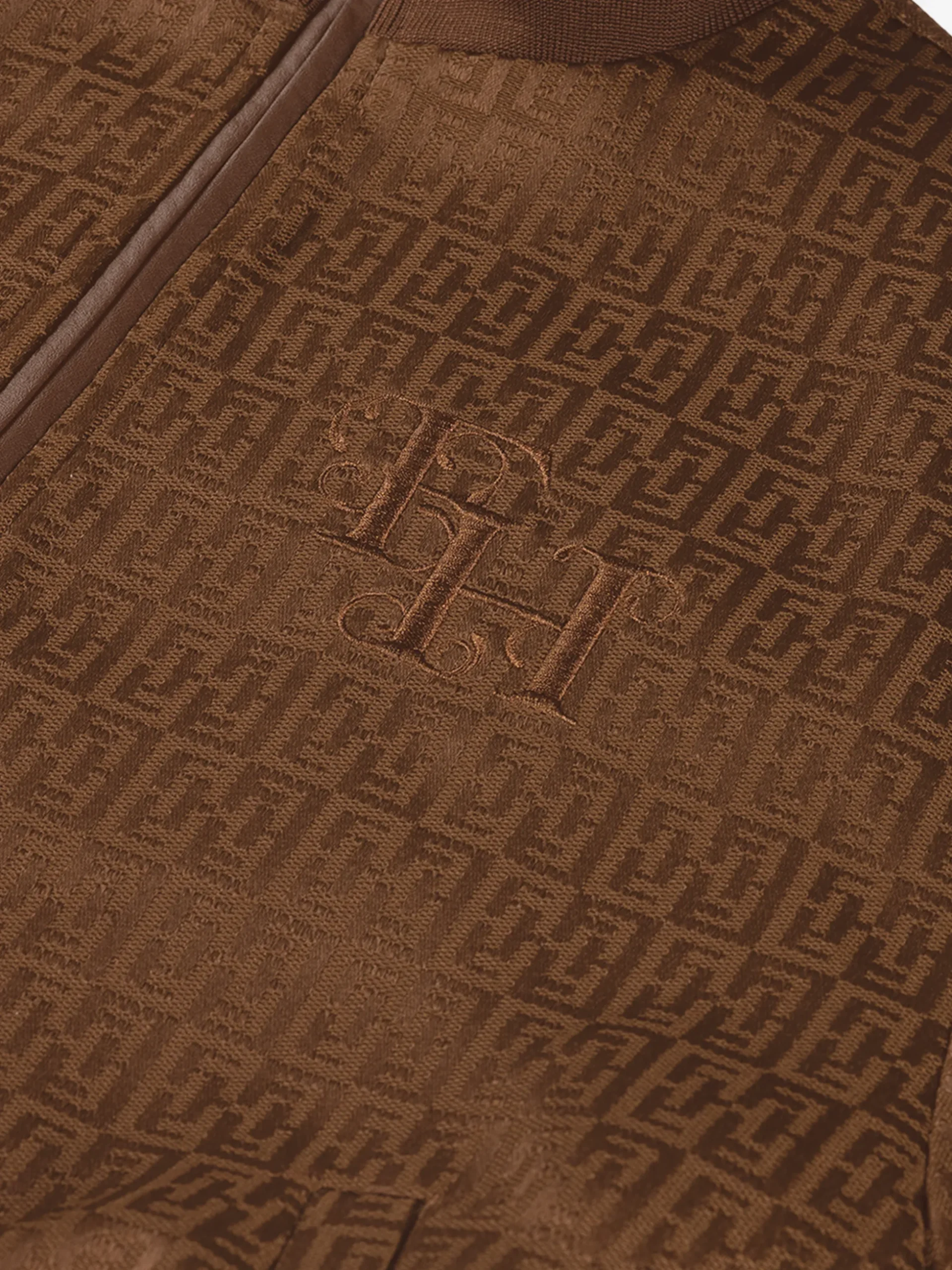 Wijdvallend jack met FH logo patroon