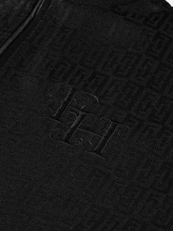 Wijdvallend jack met FH logo patroon