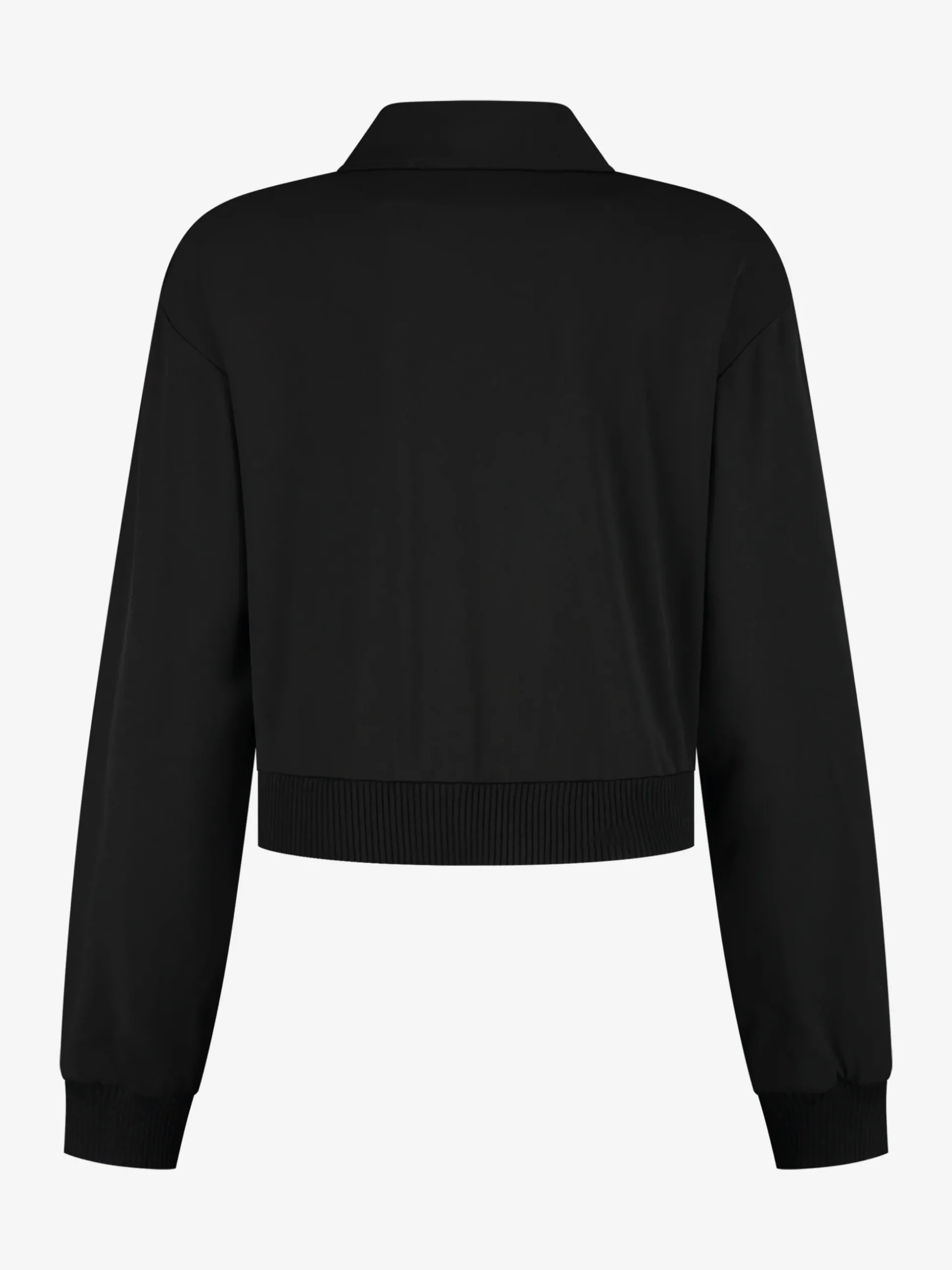 Wijdvallend jack met tweed N-logo